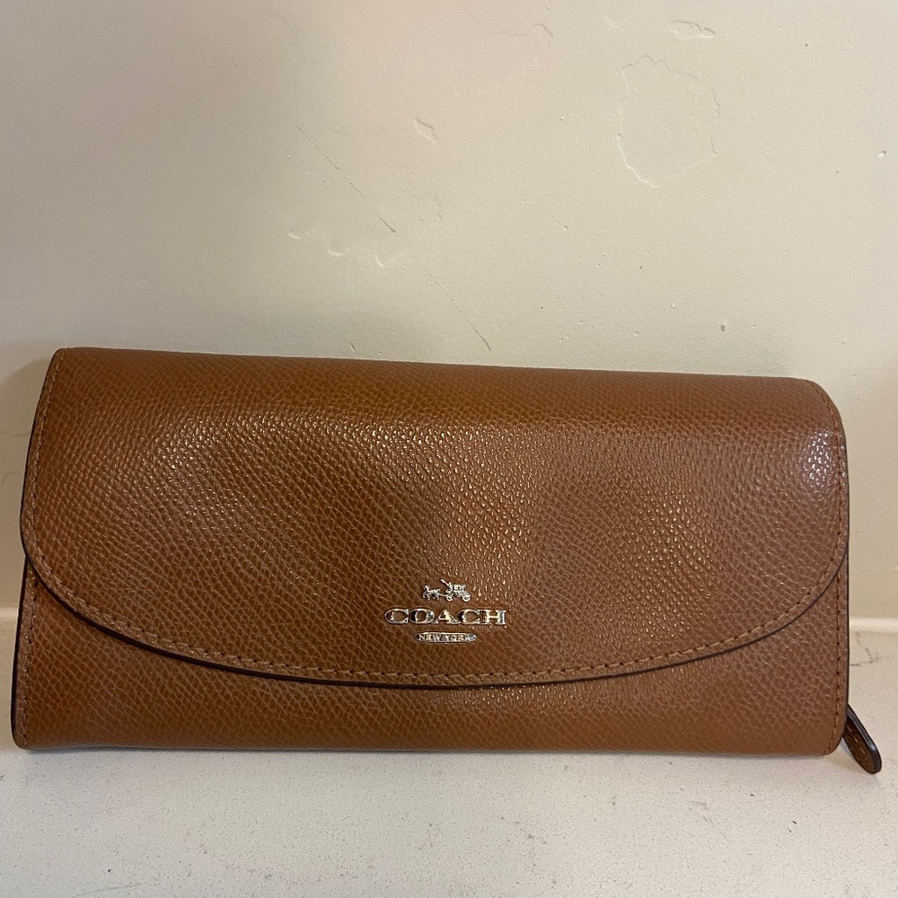 Coach Leather Brown Wallet